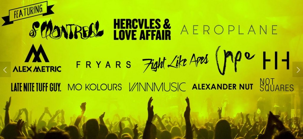 Castlepalooza 2015 lineup.