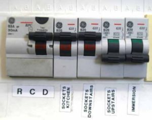 Make Sure an RCD is fitted